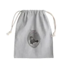 そぼろのプリント屋さんのメロディック・キャット・リボン・コレクション Mini Drawstring Bag