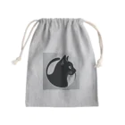 luna_neroのGatto＊黒猫の切り絵風デザイン Mini Drawstring Bag