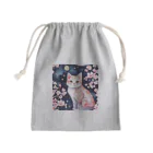 星降る夜にのsakura cat2 Mini Drawstring Bag