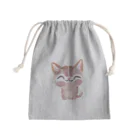 青黒黄色の猫の癒し Mini Drawstring Bag