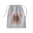 akiramenの真顔の熊ちゃん Mini Drawstring Bag