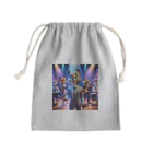 ANIMAL HEROES -musical band-の「グルーヴィー・フォックス・ジャズバンド」：アニマルズ・イン・スーツ Mini Drawstring Bag