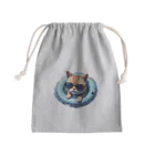 メロンパン猫のぷかぷか猫 Mini Drawstring Bag