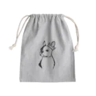 naon therockのボストンテリア Mini Drawstring Bag