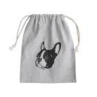 naon therockのボストンテリア Mini Drawstring Bag