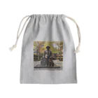 AQUAMETAVERSEの人と犬の銅像　なでしこ1478 Mini Drawstring Bag