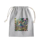 Cosmosの家の花と妖精 Mini Drawstring Bag