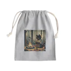 yanagi_mochiの猫侍の晩御飯 Mini Drawstring Bag