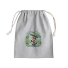 dreamy-designの雨の日のお散歩　カワウソくん Mini Drawstring Bag