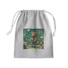 アミュペンのムキムキワンちゃん Mini Drawstring Bag