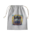 akihotyan.&のWho are you? hippopotamus🦛 Mini Drawstring Bag