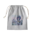 730naoのサイバーパンクガール Mini Drawstring Bag