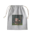 ganeshaのかわいいブタとアーチェリーを練習しよう Mini Drawstring Bag