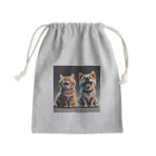 musashiyaのご機嫌な猫と犬 Mini Drawstring Bag