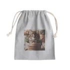 yuo1040yamato Soraの初めて作りました 猫さん Mini Drawstring Bag