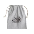 kuro-worldのユキヒョウ Mini Drawstring Bag