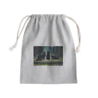 おかづあいのねこちゅうしんの黒の三頭政治 Mini Drawstring Bag