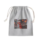 HokutoKenのチャイナ服少女 Mini Drawstring Bag