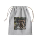 mamekichi445の水遊び楽しむ子犬くん Mini Drawstring Bag