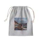 ka7styleの露天風呂のカピバラさん Mini Drawstring Bag