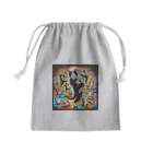 CatCraftsの猫のダンスパーティー Mini Drawstring Bag