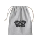 ブヒーズのtwin pug Mini Drawstring Bag