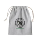 三十三犬堂の黒柴印の黒柴コーヒーを召し上がれ Mini Drawstring Bag