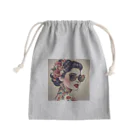 Chama's shopの美女と花 Mini Drawstring Bag