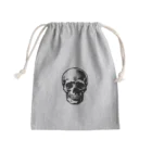 髑髏と骨のシンプルスカル Mini Drawstring Bag