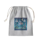 キャラクターズのキラキラ夜景飛行くん Mini Drawstring Bag