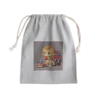 ganeshaの可愛いライオンとおもちゃの消防車 Mini Drawstring Bag