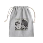 Homarutaの狼×月 Mini Drawstring Bag