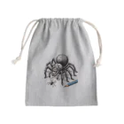 nandAのクモ柄 Mini Drawstring Bag