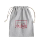 knockin-bluesの暖炉の灯入れ猫(赤) Mini Drawstring Bag