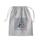 ganeshaのかわいいペンギンとおもちゃのシャベル Mini Drawstring Bag