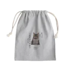 catnip factoryの不満顔の猫 Mini Drawstring Bag