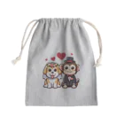 HERAX(へラックス）2号店の犬猿の仲～愛の力で仲良し～ Mini Drawstring Bag