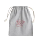 knockin-bluesのPIN３種猫(赤) Mini Drawstring Bag