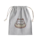 @猫グッズ製作所のかわいい猫の眠りまる Mini Drawstring Bag