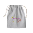 あすたんしょっぷのかわいいロゴふちなしver. Mini Drawstring Bag