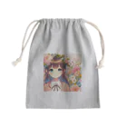 ピクセルパレットの可愛い女の子とお花10 Mini Drawstring Bag