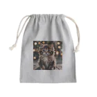 manaco-のふわふわの猫ちゃん Mini Drawstring Bag