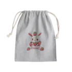 うさぎウサギのうさぎといちご Mini Drawstring Bag