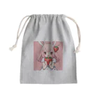 うさぎウサギのいちご大好き、うさみみチャコちゃん Mini Drawstring Bag