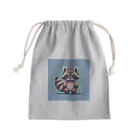 himajinseijin01のドット絵アライグマちゃんTシャツサイズ Mini Drawstring Bag