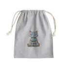 BOSATUの瞑想している猫菩薩 Mini Drawstring Bag