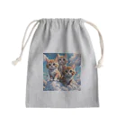 HIROICの雲猫 Mini Drawstring Bag