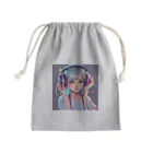 Creative Canvas-くリエイティブキャンバスのDj 女の子　かわいい　POP　ゆめのような Mini Drawstring Bag