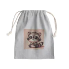 フォレストのデフォルメアライグマグッズ Mini Drawstring Bag