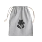 GOKYO-yaのタキシードヒッポ Mini Drawstring Bag